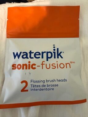Waterpik Sonic-Fusion Flossing Brush Heads - Orange & White